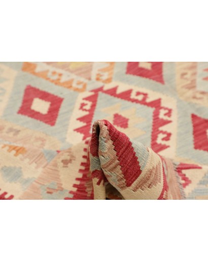 Tappeto Kilim Afghanistan beige rosso 265x334