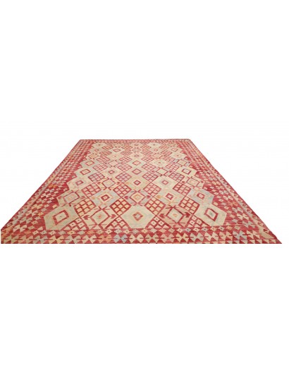 Tappeto Kilim Afghanistan marrone giallo 255x346