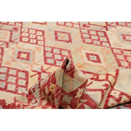 Tappeto Kilim Afghanistan marrone giallo 255x346