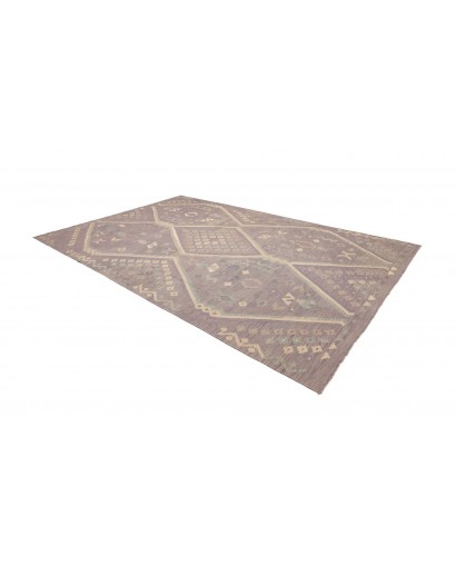 Tappeto Kilim Afghanistan azzurro marrone 241x353