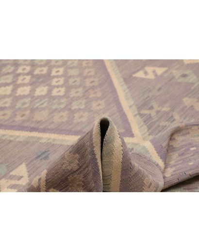 Tappeto Kilim Afghanistan azzurro marrone 241x353