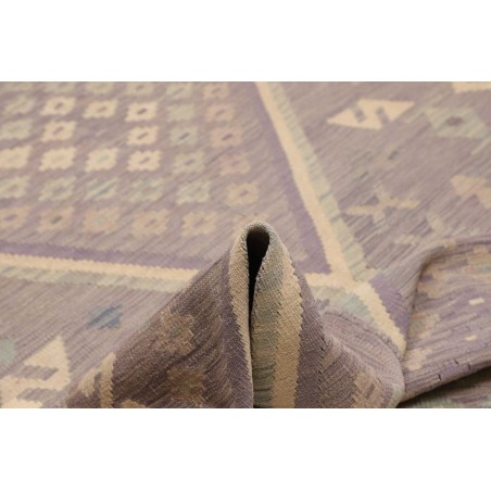 Tappeto Kilim Afghanistan azzurro marrone 241x353