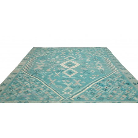 Tappeto Kilim Afghanistan blu azzurro 252x297