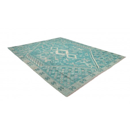 Tappeto Kilim Afghanistan blu azzurro 252x297