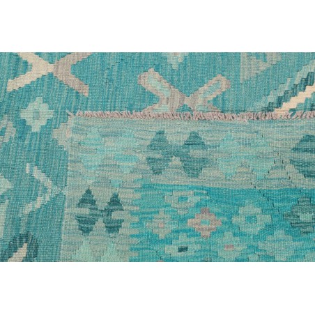 Tappeto Kilim Afghanistan blu azzurro 252x297
