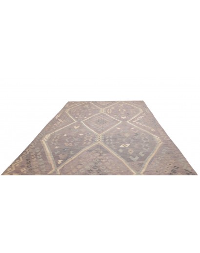 Tappeto Kilim Afghanistan azzurro bianco 249x339