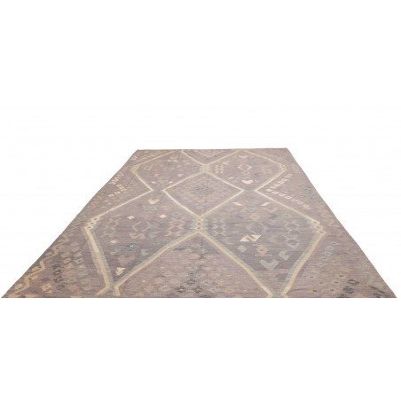 Tappeto Kilim Afghanistan azzurro bianco 249x339