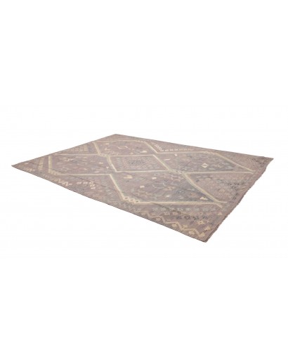 Tappeto Kilim Afghanistan azzurro bianco 249x339