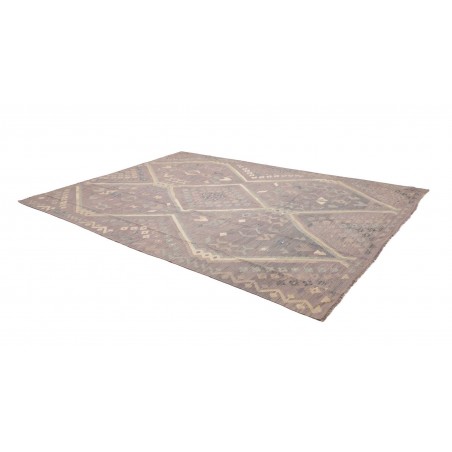 Tappeto Kilim Afghanistan azzurro bianco 249x339