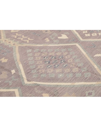 Tappeto Kilim Afghanistan azzurro bianco 249x339