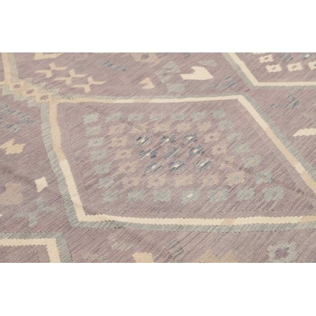 Tappeto Kilim Afghanistan azzurro bianco 249x339
