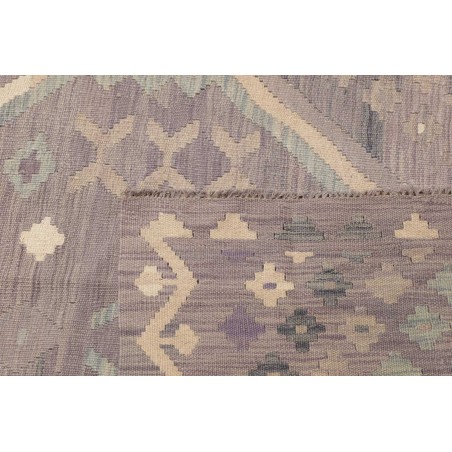 Tappeto Kilim Afghanistan azzurro bianco 249x339