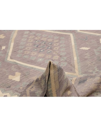 Tappeto Kilim Afghanistan azzurro bianco 249x339