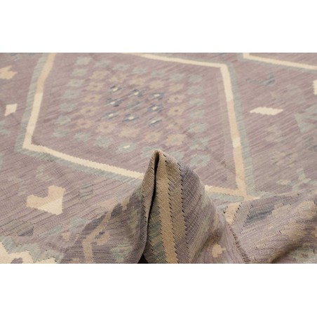 Tappeto Kilim Afghanistan azzurro bianco 249x339