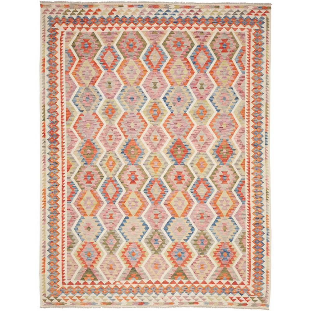 Tappeto Kilim Afghanistan marrone beige 262x350