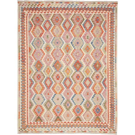 Tappeto Kilim Afghanistan marrone beige 262x350