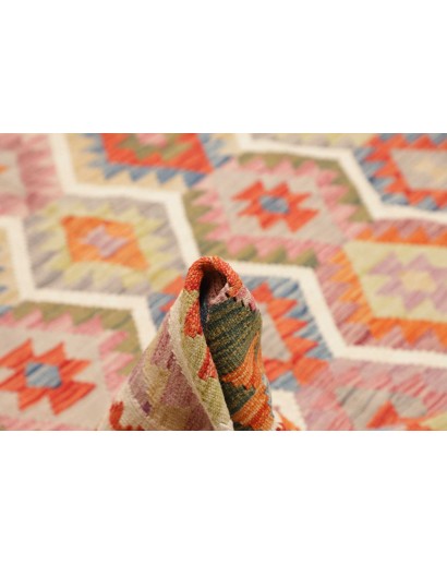 Tappeto Kilim Afghanistan marrone beige 262x350