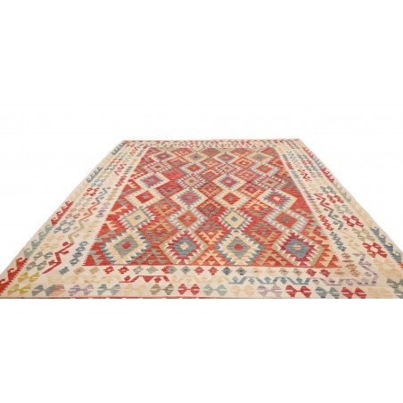 Tappeto Kilim Afghanistan marrone rosso 262x338
