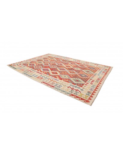 Tappeto Kilim Afghanistan marrone rosso 262x338