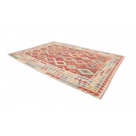 Tappeto Kilim Afghanistan marrone rosso 262x338