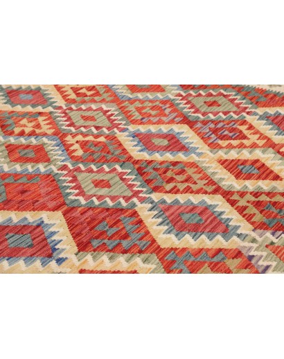 Tappeto Kilim Afghanistan marrone rosso 262x338