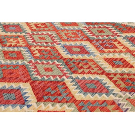 Tappeto Kilim Afghanistan marrone rosso 262x338