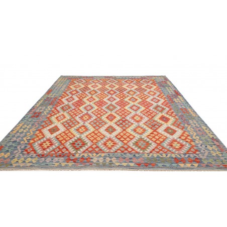 Tappeto Kilim Afghanistan marrone azzurro 255x343
