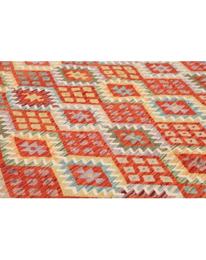 Tappeto Kilim Afghanistan marrone azzurro 255x343