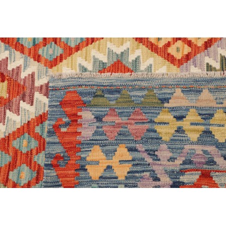 Tappeto Kilim Afghanistan marrone azzurro 255x343