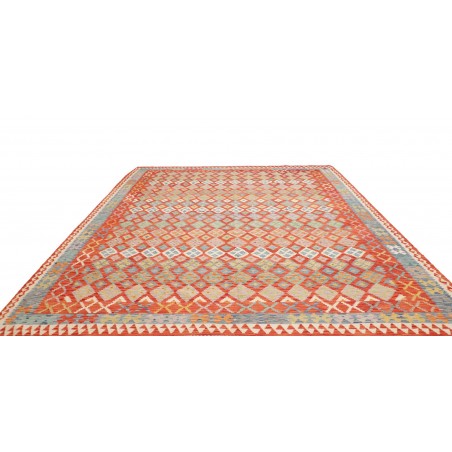 Tappeto Kilim Afghanistan marrone rosso 289x372