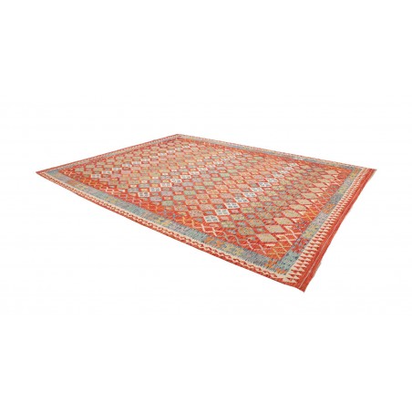 Tappeto Kilim Afghanistan marrone rosso 289x372