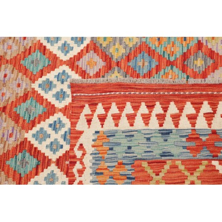 Tappeto Kilim Afghanistan marrone rosso 289x372