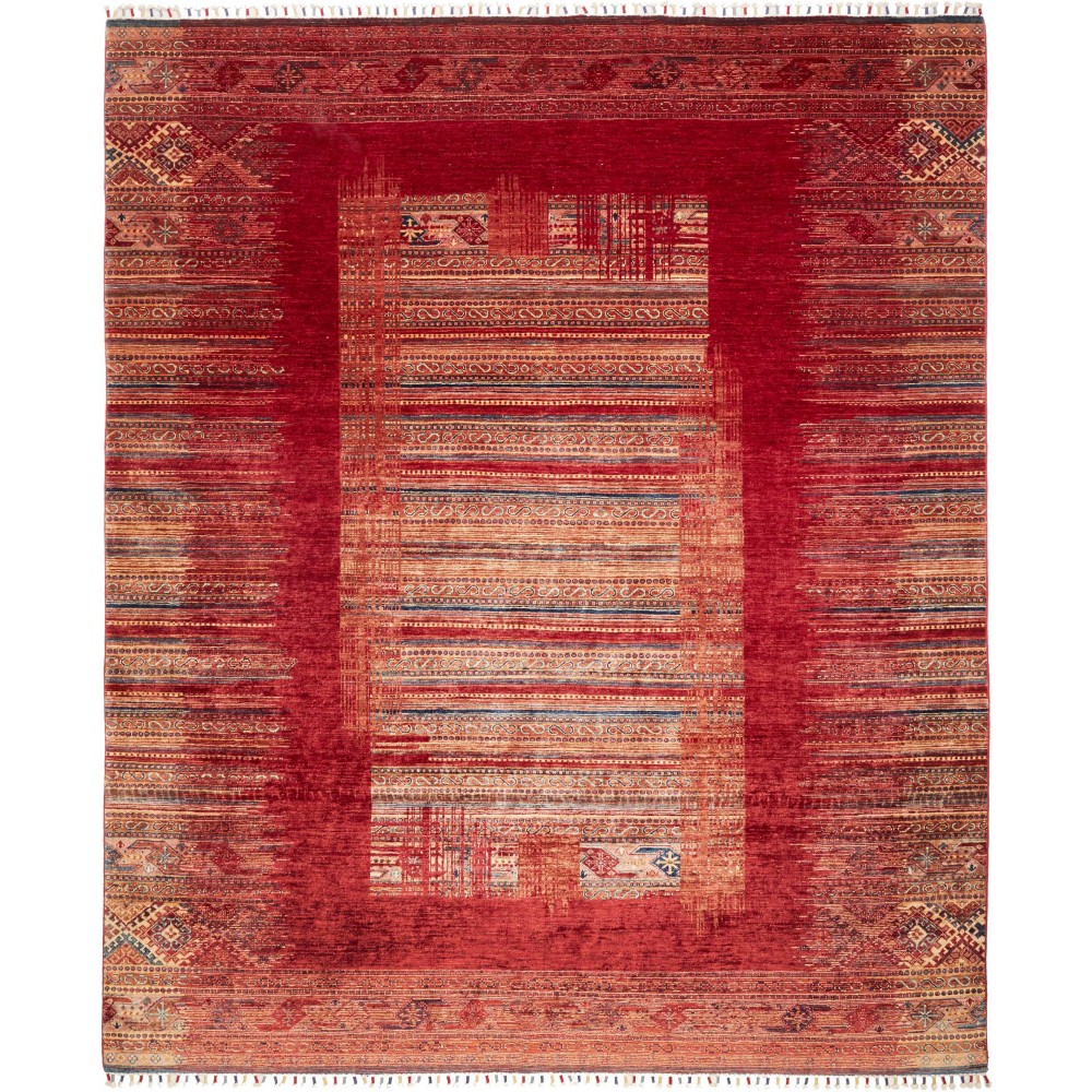 Tappeto Siva Pakistan marrone grigio 245x297