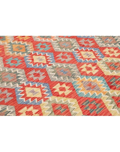 Tappeto Kilim Afghanistan marrone giallo 255x288