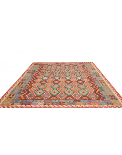 Tappeto Kilim Afghanistan marrone grigio 247x296