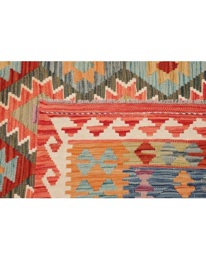 Tappeto Kilim Afghanistan marrone grigio 247x296