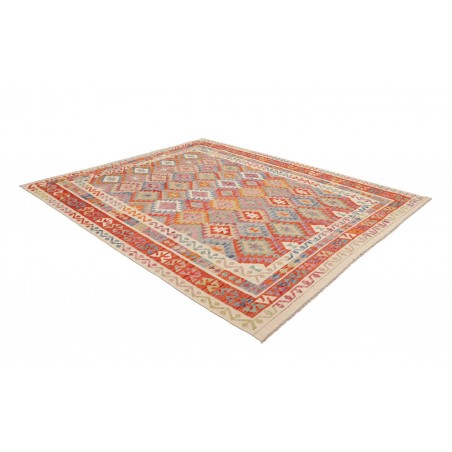 Tappeto Kilim Afghanistan marrone azzurro 244x290