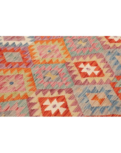 Tappeto Kilim Afghanistan marrone azzurro 244x290