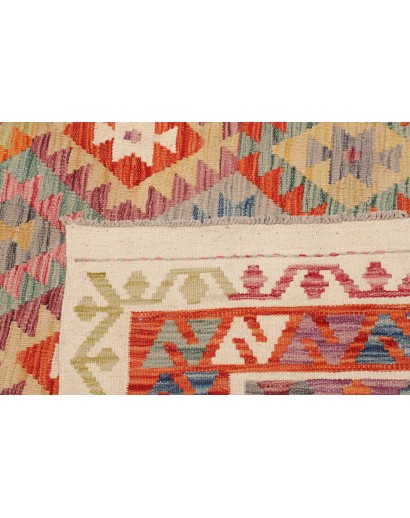 Tappeto Kilim Afghanistan marrone azzurro 244x290