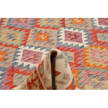 Tappeto Kilim Afghanistan marrone azzurro 244x290