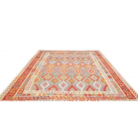 Tappeto Kilim Afghanistan beige arancione 246x291