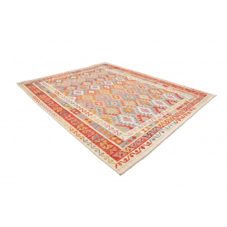 Tappeto Kilim Afghanistan beige arancione 246x291