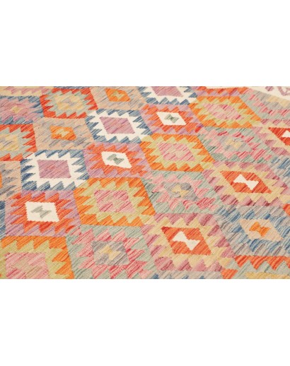 Tappeto Kilim Afghanistan beige arancione 246x291