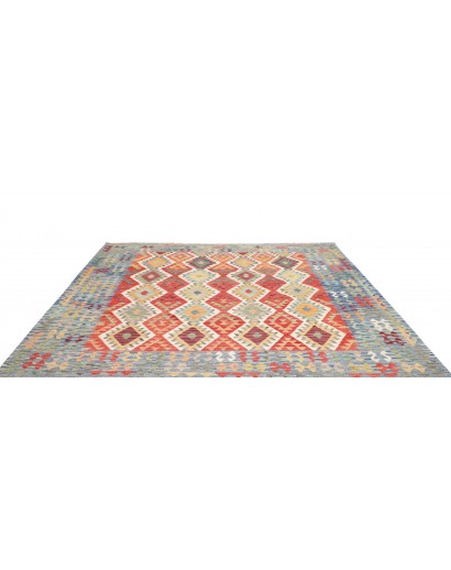 Tappeto Kilim Afghanistan marrone grigio 256x243