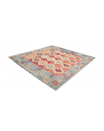 Tappeto Kilim Afghanistan marrone grigio 256x243