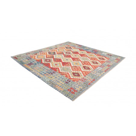 Tappeto Kilim Afghanistan marrone grigio 256x243