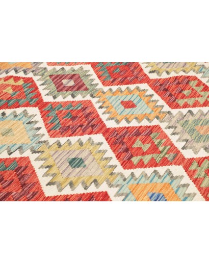 Tappeto Kilim Afghanistan marrone grigio 256x243