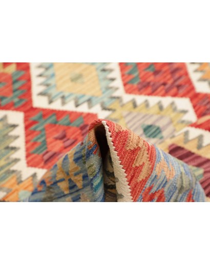 Tappeto Kilim Afghanistan marrone grigio 256x243