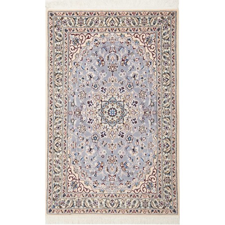 Tappeto Nain 9La Persia bianco azzurro 79x120