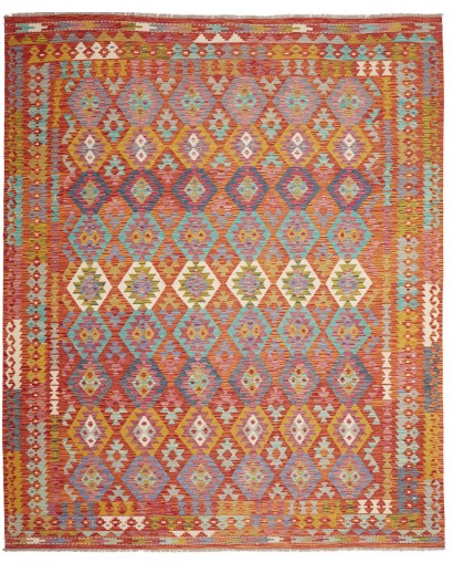 Tappeto Kilim Afghanistan marrone bianco 256x307